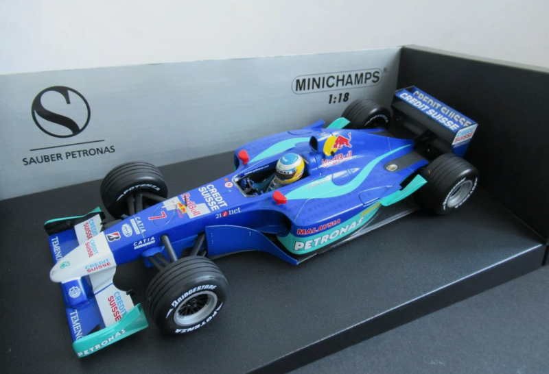 SAUBER PETRONAS C21 F1 N. HEIDFELD 1/18