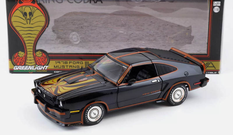 FORD MUSTANG KING COBRA NOIR 1/18