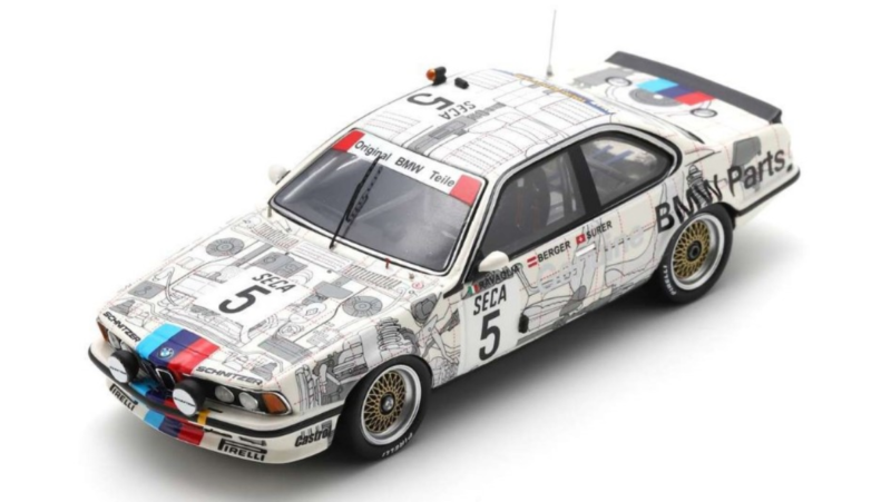 43SPA1985 BMW 635 CSI RAVAGLIA-BERGER-SURER 1/43