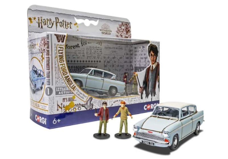 HARRY POTTER FLYING FORD ANGLIA WITH FIGURES 1/43