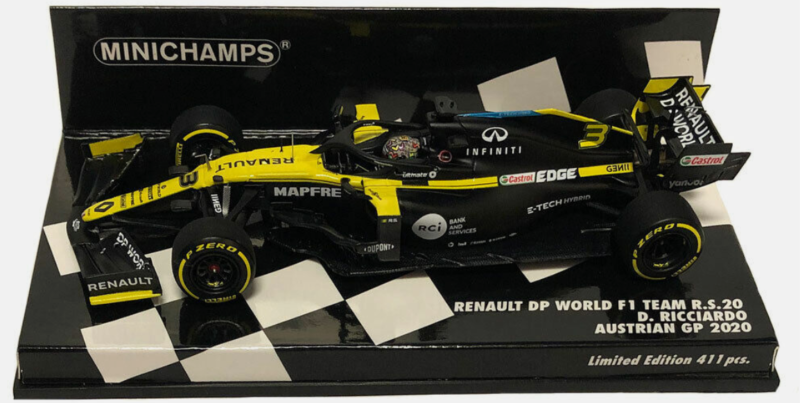 RENAULT DP WORLD F1 TEAM RS20 D.RICCIARDO 1/43