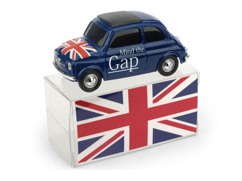 FIAT 500 BRUMS "MIND THE GAP" "GOD SAVE THE QUEEN" 1/43