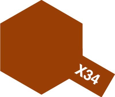 X34 COLORE ACRILICO METALLIC BROWN LUCIDO 10 ml