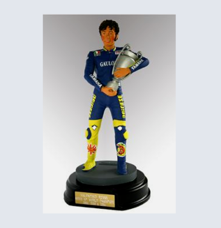 FIGURINO V.ROSSI WORLD CHAMPION 2002-2003-2004 1/8