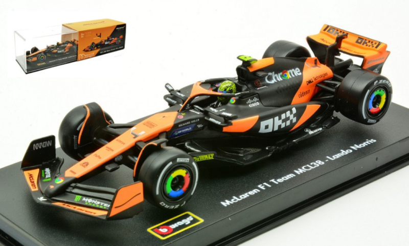 McLAREN MCL 38 L.NORRIS SIGNATURE 1/43