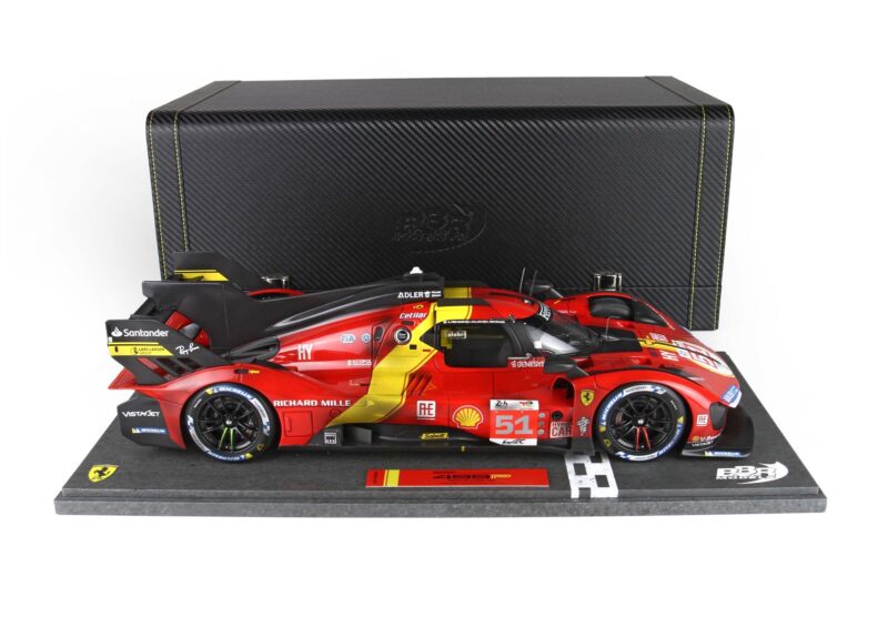 FERRARI 499P WINNER 24H LE MANS 2023 CON USURE DI FINE GARA 1/12
