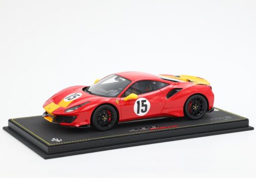 P18145ST FERRARI 488 PISTA PERSONALIZZATA CON N.15 LE MANS 1973 1/18