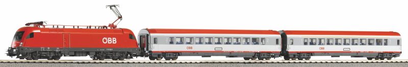 59104 SMART CONTROLWLAN START SET OBB CON LOCOMOTIVA TAURUS E 2 CARROZZE PASSEGGERI