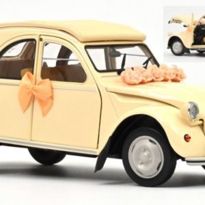 CITROEN 2 CV BEIGE WEDDING GIFT 1/18